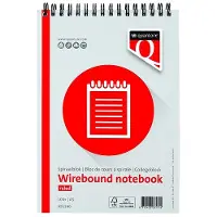 Quantore - Schrijfblok A5 lijn kopspiraal 70gr | 1 stuk | 5 stuks