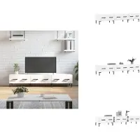 vidaXL Tv-meubel - Tv-meubelen - Tv Kast - Opbergkast - Tv-meubel 150x36x30 cm bewerkt hout wit
