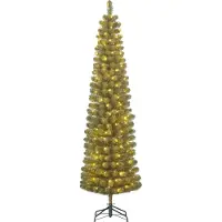 Black Box Kunstkerstboom Charlton Pilar Groen LED dia. 53x185 cm I