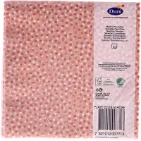 Duni Servetten Playful Dots Mellow Rose 33x33 Cm