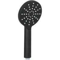 Ben Push handdouche rond Ø12cm 3 straalsoorten gestructureerd zwart