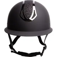 Jansen - Veiligheidscap Pro F1 Mat Sparkle - Zwart - M (55-57cm)