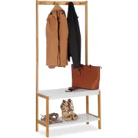 Dd Halmeubel met Kapstok - Halmeubel - Garderobekast met Kapstok - 30cm x 71 x 151cm