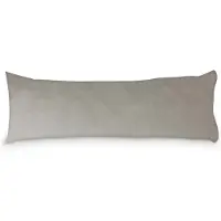 Beau Maison Velvet Body Pillow Taupe Grijs - Body Pillow + Velvet Sloop