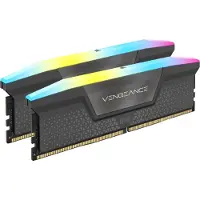 Corsair Vengeance RGB - Geheugen DDR5 - 32 GB: 2 x 16 GB - 288-PIN - 6400 MHz / PC5-51200 - CL32 - 1.40V - XMP 3.0 - AMD EXPO - Overclock PMIC - Intel 700 & AMD 600 series - grijs