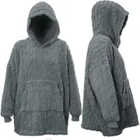 Unique living - Oversized Hoodie Pleun - Dark Grey - 70x50x87 - one size