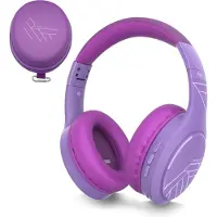 PowerLocus P19 Bluetooth Koptelefoon - Koptelefoon Draadloos - tot 70 Uur Speeltijd en met Aux Kabel - Over Ear Hoofdtelefoon - 3 EQ-Modi - Met Draagtas - Purper