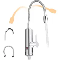Dd Doorstroomverwarmer - Keukenboiler - Doorstroom Boiler - 230 Volt - Met 2 opzetstukken