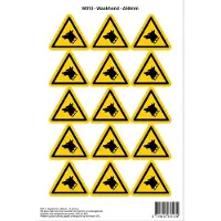 Stickerkoning Pictogram sticker W013 - Waakhond - Δ50mm - 15 stickers op 1 vel
