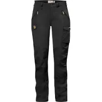 Fjall Raven - Women's Nikka Trousers Curved - Trekkingbroek 44 - Raw Length, zwart