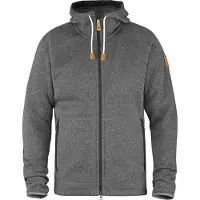 Fjällräven Vest Men Övik Fleece Hoodie Dark Grey-XL