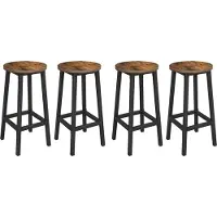 Mazazu MIRA Home - Barkruk - Barkrukken - Set van 4 - Barstoel - Vintage - 30x30x65