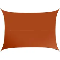 Perel Schaduwdoek, waterafstotend, 4 x 3 m, 160 g/m², polyester, rechthoek, terracotta