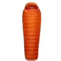 Rab Ascent 300 Slaapzak Oranje Unisex REG || Maat: Long - Rits Links