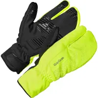 Gripgrab - Ride Windproof Deep Winter Lobster Gloves - Handschoenen XS - 7, groen/zwart