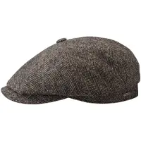 Stetson Hatteras Classic Wool Flat Cap By Stetson donkerbruin | Maat: 61 cm
