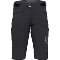 Norrøna - Mountainbike kleding - Fjora Flex1 Heavy Duty Shorts M Caviar voor Heren van Nylon - Maat S - Zwart