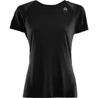 Aclima - Women's Lightwool Sports T-Shirt - Merino-ondergoed S, zwart
