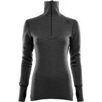 Aclima - Women's Doublewool Polo - Merinolongsleeve L, grijs