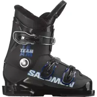 Salomon - Kinder skischoenen - Team T3 Black/Race Blue/White voor Unisex - Kindermaat 26/26,5 - Zwart