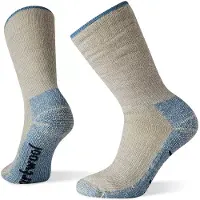 Smartwool Sok Women Mountaineer Classic Edition Maximum Cushion Crew Socks Light Gray-L