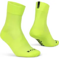Gripgrab - Lightweight SL Performance Zomer Fietssokken 1 Paar Coolmax Wielersport Sokken Regular Cut - Geel Hi-Vis - Unisex - Maat M (41-44)
