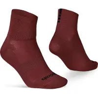 Gripgrab - Lightweight SL Korte Performance Zomer Fietssokken 1 Paar Coolmax Wielersport Sokken Low Cut - Donker Rood - Unisex