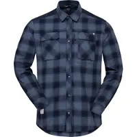 Norrøna - Femund Flannel Shirt - Overhemd L, blauw