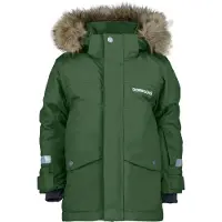 Didriksons - Kid's Bjärven Parka 3 - Parka 120, olijfgroen