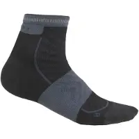 Icebreaker Hardloopsok Women Merino Run+ Ultralight Mini Black/Graphite-Schoenmaat 35 - 37