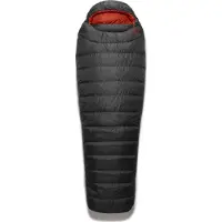 Rab Ascent 500 Slaapzak zwart || Maat: Regular - Left Zip
