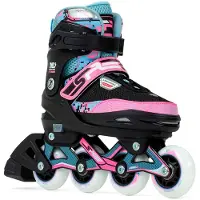 Sfr Skates Pixel verstelbare inline skates voor dames, roze, EU 29-33. Dames, roze, EU 29-33