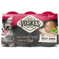 Voskes 12x Tender Pieces Tonijn en Sint - Jakobsschelp 6 x 25 gr