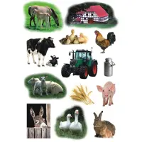 Herma Stickers Boerderijdieren - 10 stuks