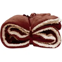 Unique living Plaid Lars 150x200cm marsala