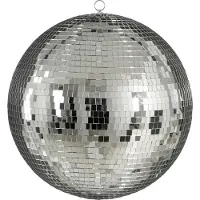 House of Seasons Kerstbal d50cm spiegel zilver