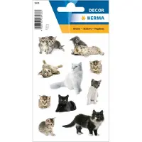 Herma Stickers kattenfoto's - 10 stuks