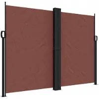 vidaXL Windscherm uittrekbaar 180x600 cm bruin
