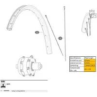 Mavic Ebm X20 Achtervelg
