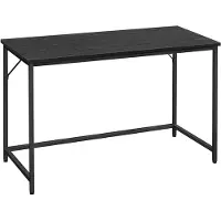 Songmics Gaming Bureau & Computer Tafel - Zwart - 120 x 60 cm - Minimalistisch Design - Thuiswerkplek & Kantoor - Stevig Metalen Frame