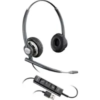 HP Poly EncorePro HW725 USB Headset, Bedraad, Gesprekken/Muziek, Hoofdtelefoon, Zwart (Bedraad, USB-A), Kantoorheadset, Zwart