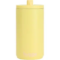 Design Letters Hygge Reisbeker 350 Ml Geel - Thermosflessen Roestvrijstaal Yellow - 30101019YELLHYGGE