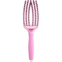 Olivia Garden Finger Brush Care Iconic Boar & Nylon Celestial Pink