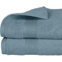 Atmosphera Badhanddoek Towelmaster - 8x - zeeblauw - luxe - 70 x 130 cm - katoen - 450 grams - badkamer handdoek