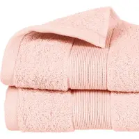 Atmosphera Badhanddoek Towelmaster - 4x - lichtroze - luxe - 50 x 90 cm - katoen - 450 grams - badkamer handdoek