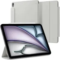 Spigen Air Skin folio OneTap voor de Apple iPad Air 13 inch (2025) M3 / (2024) M2 - Grijs