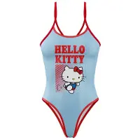 Otso Hello Kitty Stripes Swimsuit Rood,Blauw L Vrouw