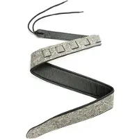 Fame Strap Garment Leather Floral Black - Gitaarband