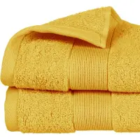 Atmosphera Badhanddoek Towelmaster - 4x - okergeel - luxe - 50 x 90 cm - katoen - 450 grams - badkamer handdoek