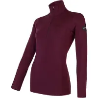 Sensor - Baselayer - Thermoshirt - Lange Mouw - Merino Wol - Wintersport Trui - Dames - Merino Extreme Outdoor - Port Red - Medium